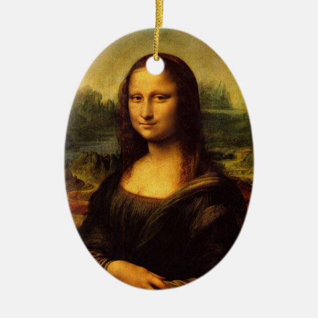 Mona Lisa by Leonardo Da Vinci Ornament (Front)