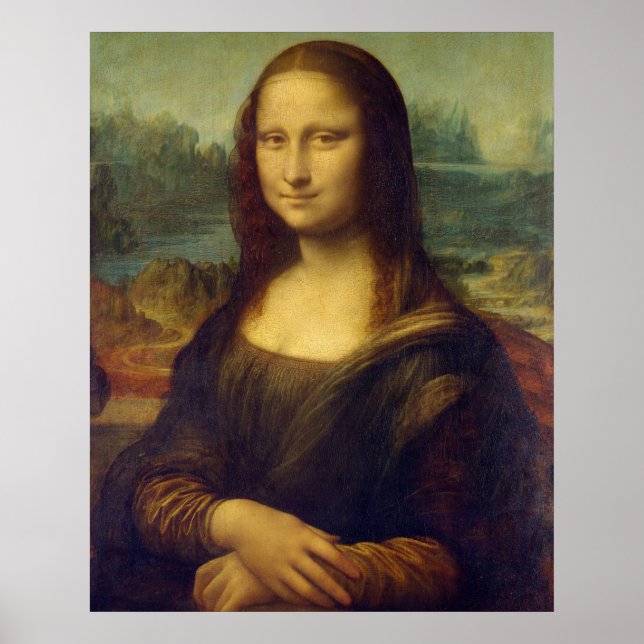 Mona Lisa by Leonardo Da Vinci Poster (Front)