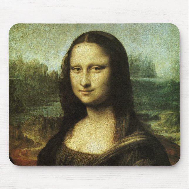 Mona Lisa by Leonardo da Vinci, Renaissance Art Mouse Pad (Front)