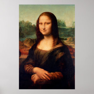 Mona Lisa by Leonardo Da Vinci - Restored Version Poster