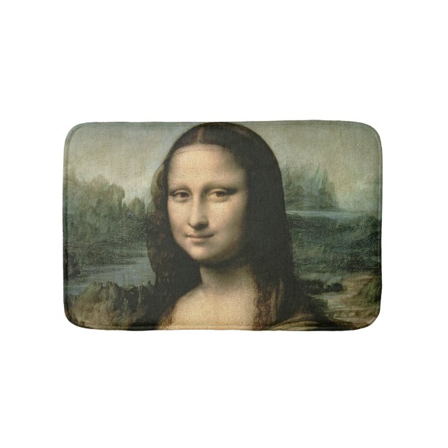 Mona Lisa, c.1503-6 Bath Mat (Front)