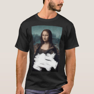 Mona Lisa Cake funny ,Cake thrown Mona Lisa T-Shirt