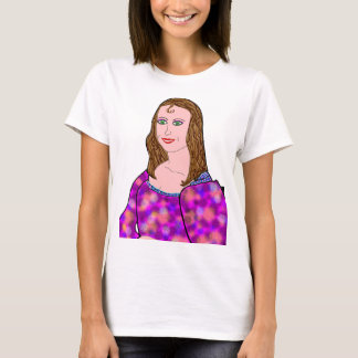 Mona Lisa Cartoon Image T-Shirt