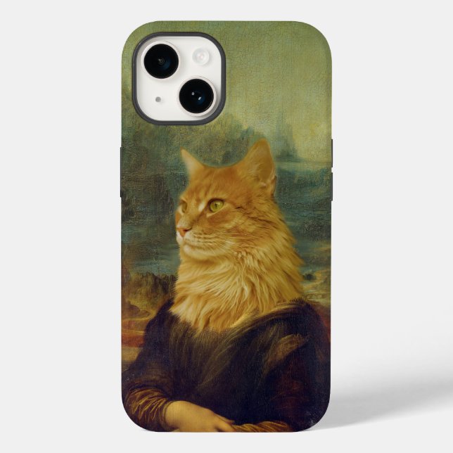 Mona Lisa Cat Case-Mate iPhone Case (Back)