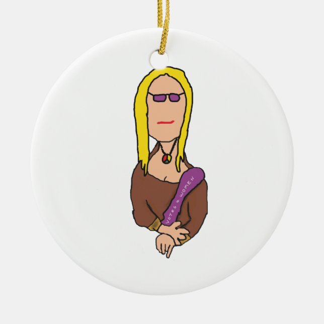 Mona Lisa Ceramic Ornament (Front)