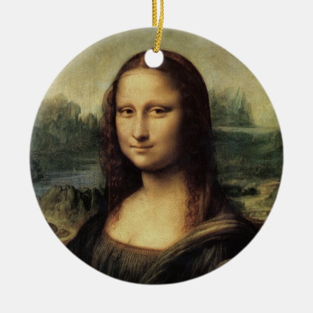 Mona Lisa Ceramic Ornament (Front)