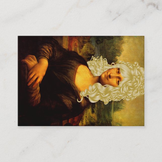 Mona Lisa Changed Her Hairstyle Business Card (Front)