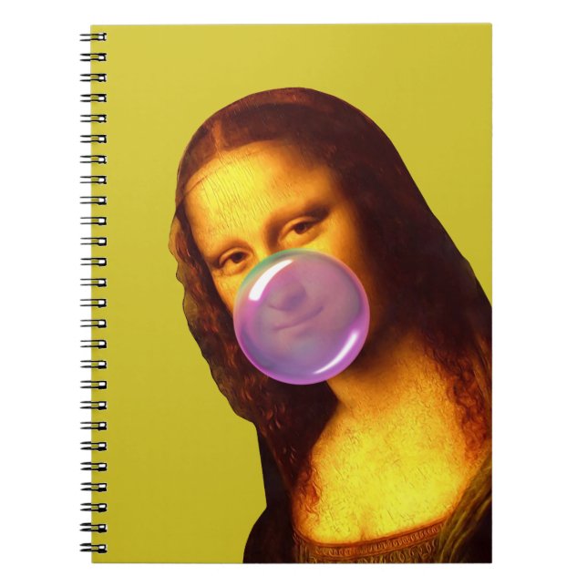 Mona Lisa Chewing gum Bubble Notebook (Front)