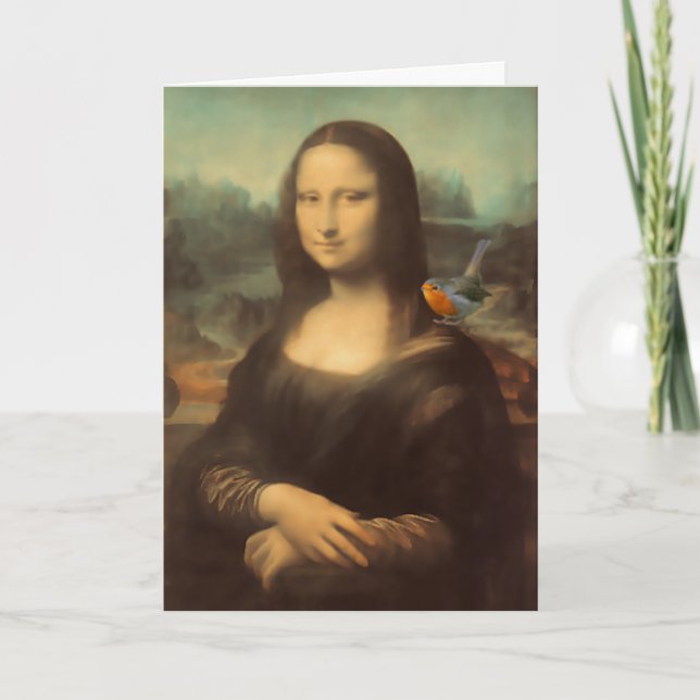 Mona Lisa Christmas Card (Front)