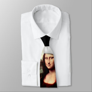 Mona Lisa Christmas Tie
