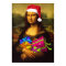 Mona Lisa Comes As Santa Claus