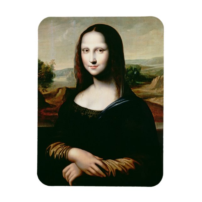 Mona Lisa, copy of the painting by Leonardo da Vin Magnet (Vertical)