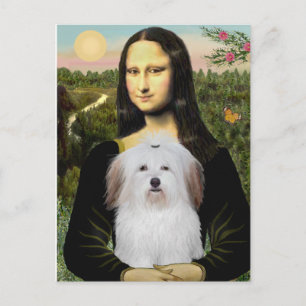 Mona Lisa - Coton De Tulear Postcard