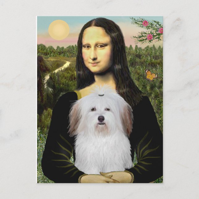 Mona Lisa - Coton De Tulear Postcard (Front)