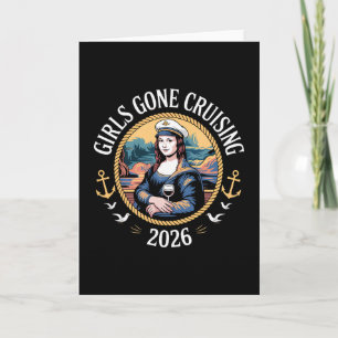 Mona Lisa Cruise Vacation Girls Gone Cruising 2026 Card