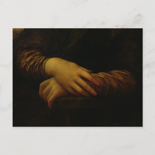 Mona Lisa, detail or her hand, c.1503-06 Postcard (Front)