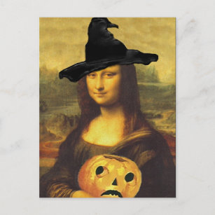 Mona Lisa During Renaissance In Costume Postcard