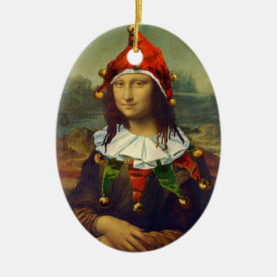 Mona Lisa Elf Christmas Ornament