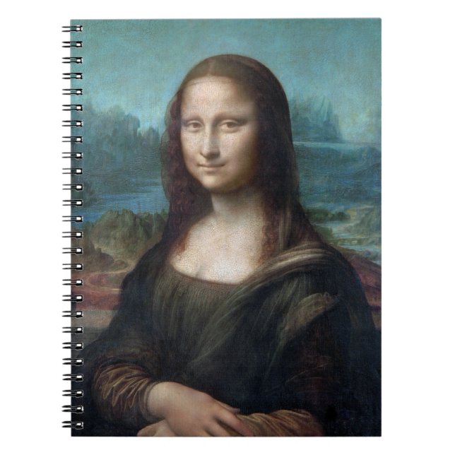 Mona Lisa Famous Visual Arts Leonardo da Vinci Pai Notebook (Front)