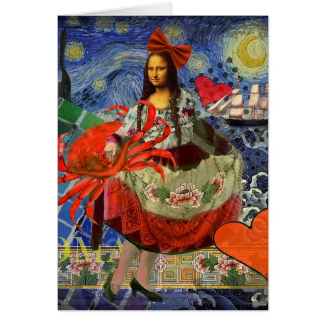 Mona Lisa Fun Zodiac Whimsical  (Front)