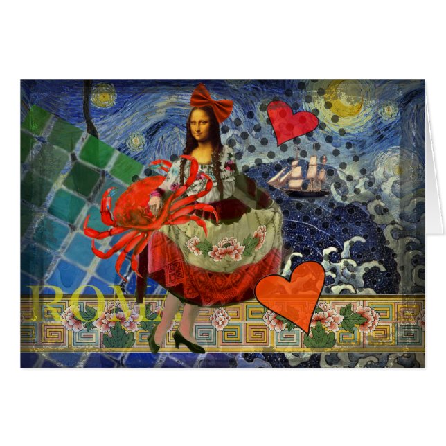 Mona Lisa Fun Zodiac Whimsical  (Front Horizontal)