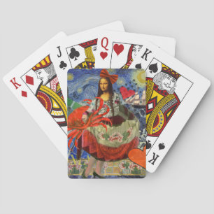 Mona Lisa Fun Zodiac Whimsical Playing Cards