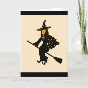 "Mona Lisa goes to Halloween Party"* Card