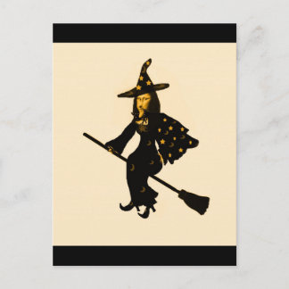 "Mona Lisa goes to Halloween Party"* Postcard