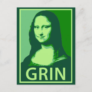 Mona Lisa Grin Postcard