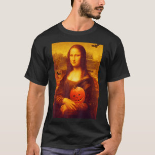 Mona Lisa Halloween Pumpkin Pop Art Gioconda for A T-Shirt