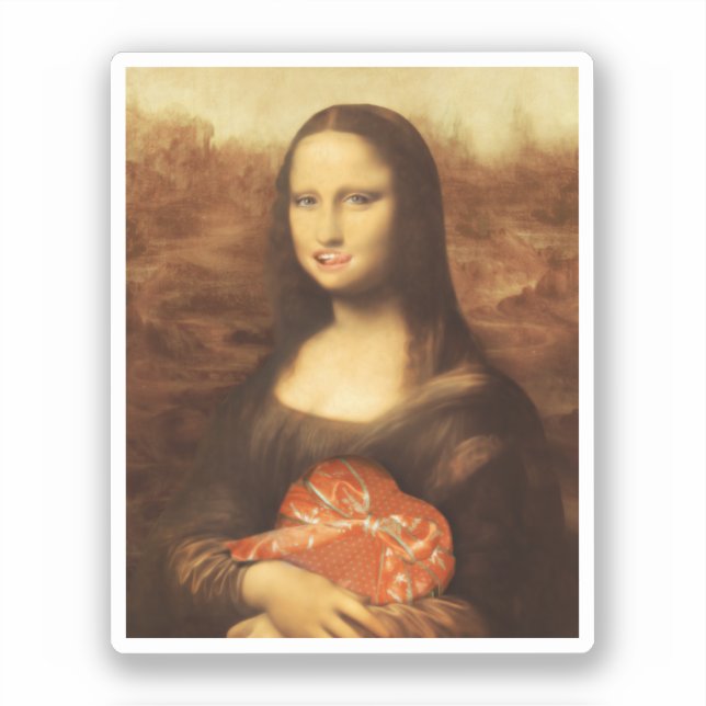Mona Lisa Heart Valentine's Day Kiss (Front)