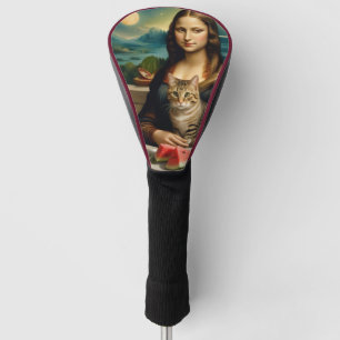Mona Lisa &her cat - Summer vibes \ Golf Head Cover