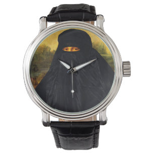 Mona Lisa Hidden Behind Burqa Watch