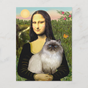 Mona Lisa - Himalayan cat 7 Postcard