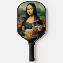 Mona Lisa holding a Cat Leonardo da Vinci