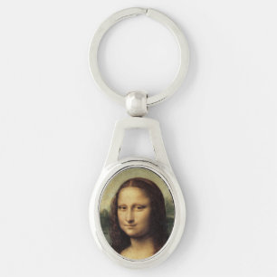 Mona Lisa in detail by Leonardo da Vinci Key Ring