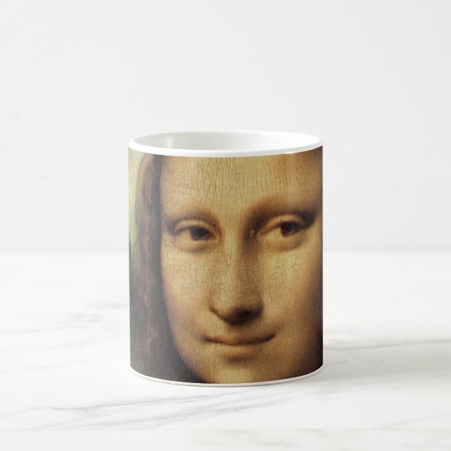 Mona Lisa in detail Coffee Mug (Center)