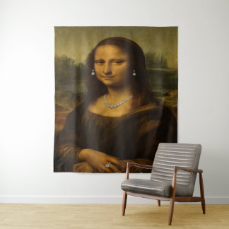 Mona Lisa in Diamonds Tapestry