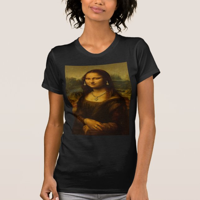 Mona Lisa in Gold T-Shirt (Front)