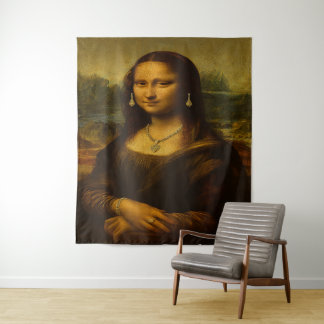 Mona Lisa in Gold Tapestry
