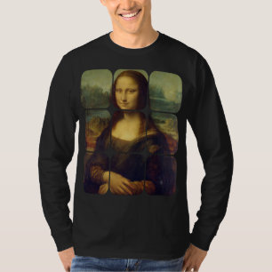 Mona Lisa Italian Renaissance Artist Painting Geom T-Shirt