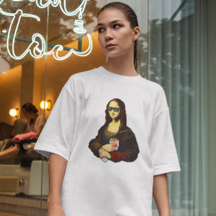 Mona Lisa Kebab Food Painting  T-Shirt