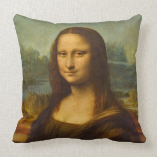 Mona Lisa, La Joconde,1503 by Leonardo da Vinci Cushion