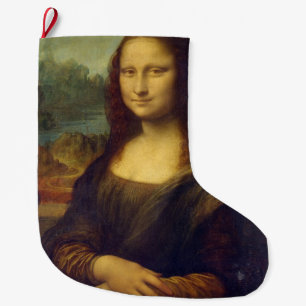 Mona Lisa Large Christmas Stocking