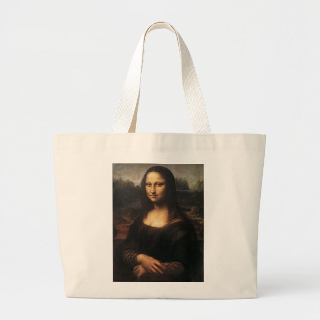 Mona Lisa Large Tote Bag (Front)