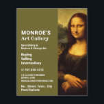 Mona Lisa, Leonardo Da Vinci, Art Dealer, Gallery Flyer<br><div class="desc">Mona Lisa,  Leonardo Da Vinci,  Art Dealer,  Gallery Advertising Flyer by The Business Card Store.</div>