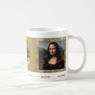 Mona Lisa, Leonardo da Vinci, Canvas Coffee Mug
