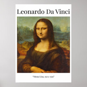 mona lisa, leonardo da vinci, classic art, renaiss poster