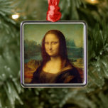 Mona Lisa | Leonardo da Vinci Metal Ornament<br><div class="desc">Mona Lisa (1503-1506) by Italian Renaissance artist Leonardo da Vinci. The original work is oil on poplar wood panel. This famous painting is thought to be a portrait of Lisa Gherardini, and has been acclaimed as "the best known, the most visited, the most written about, the most sung about, the...</div>