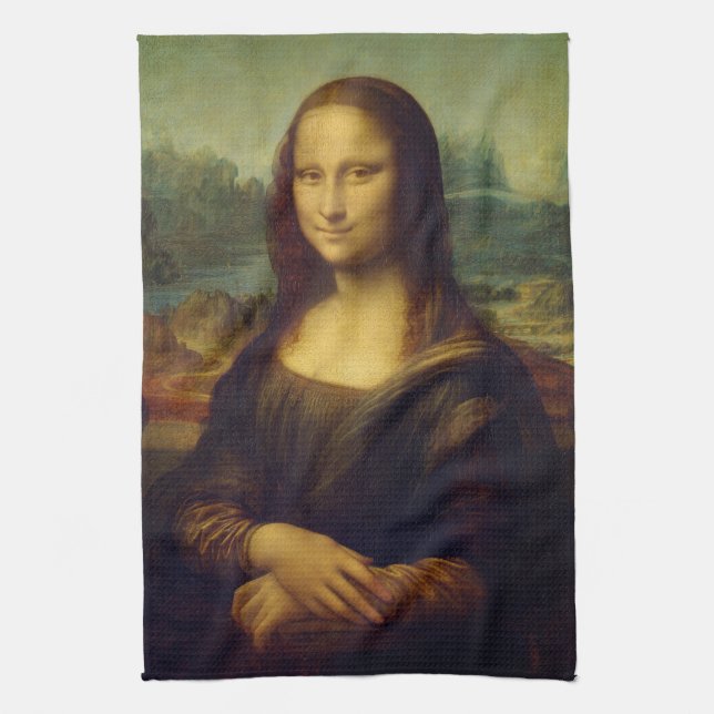 Mona Lisa | Leonardo da Vinci Tea Towel (Vertical)